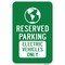 Signmission Reserved Parking Electric Vehicles Only, Heavy-Gauge Aluminum, 12" x 18", A-1218-24785 A-1218-24785 - alternate 1